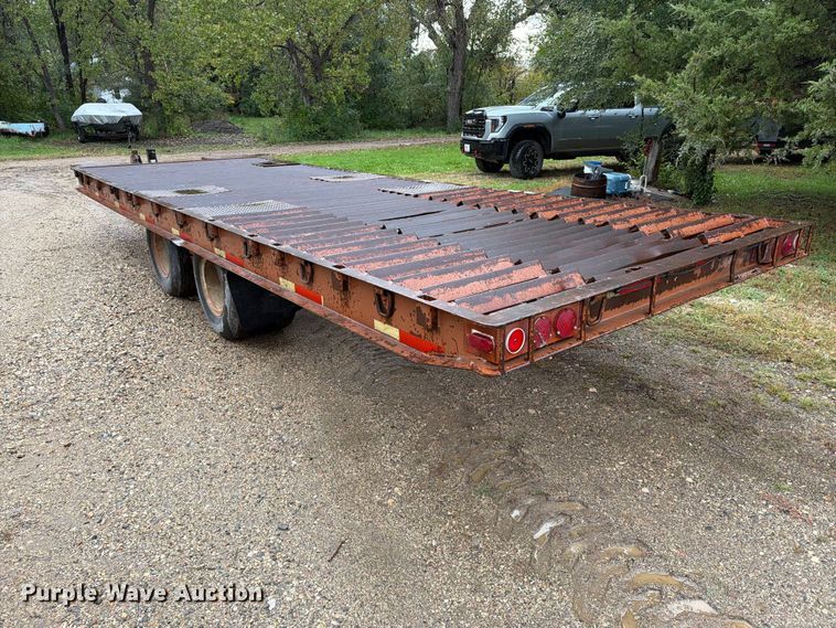 image for item FT6944 1978 Miller OTH tilt deck equipment trailer
