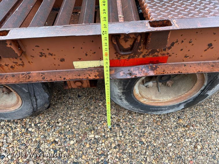 image for item FT6944 1978 Miller OTH tilt deck equipment trailer