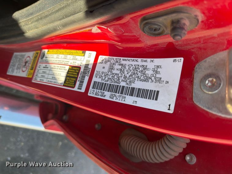 image for item FT7560 2013 Toyota Tundra Ext. Cab pickup truck