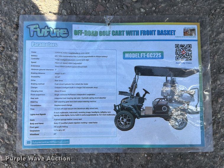 image for item FU0606 2026 Future GC22S golf cart