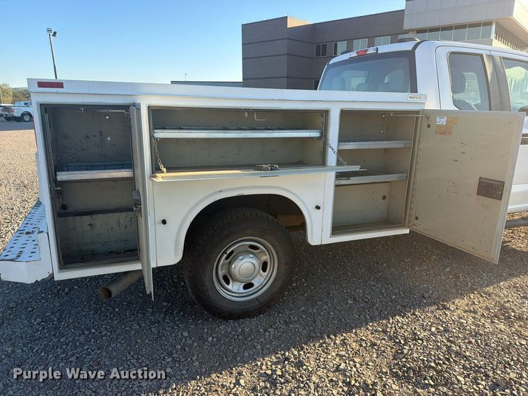 image for item FU1196 2020 Ford F250 Super Duty Ext. Cab utility bed pickup truck
