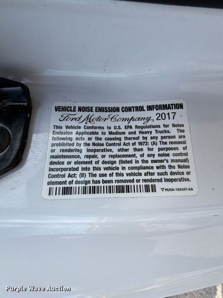 image for item FU1205 2017 Ford F550 Super Duty Ext. Cab truck cab and chassis