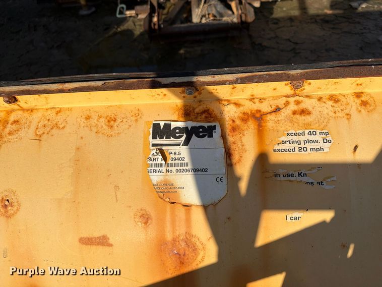 image for item FU4790 Meyer LP-8.5 snow plow