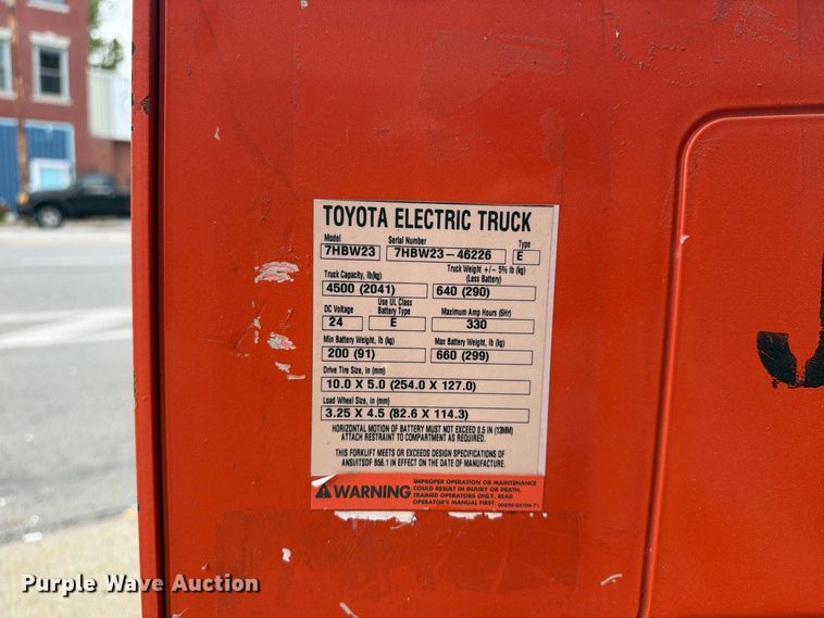 image for item FU4813 (2) Toyota 7HBW23 pallet jacks