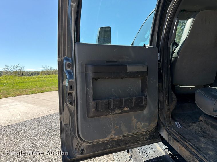 image for item FU4823 2021 Ford F650 Super Duty Crew Cab flatbed truck