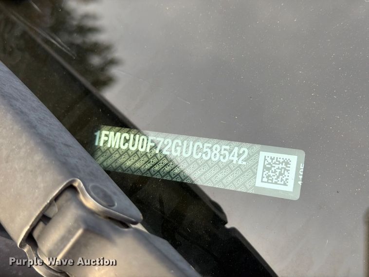 image for item FU6002 2016 Ford Escape SUV
