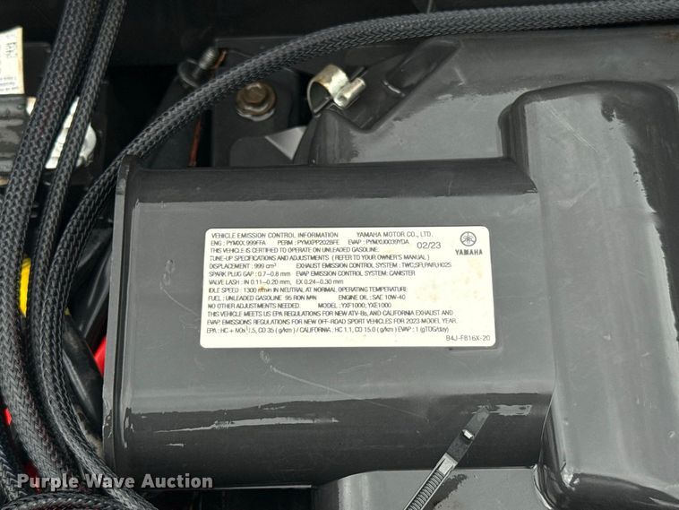 image for item FV2010 2023 Yamaha Wolverine RMAX2 utility vehicle