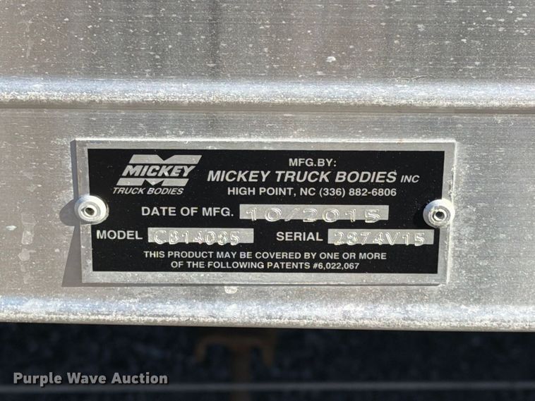 image for item FW3549 2015 Chevrolet Express 4500 box truck