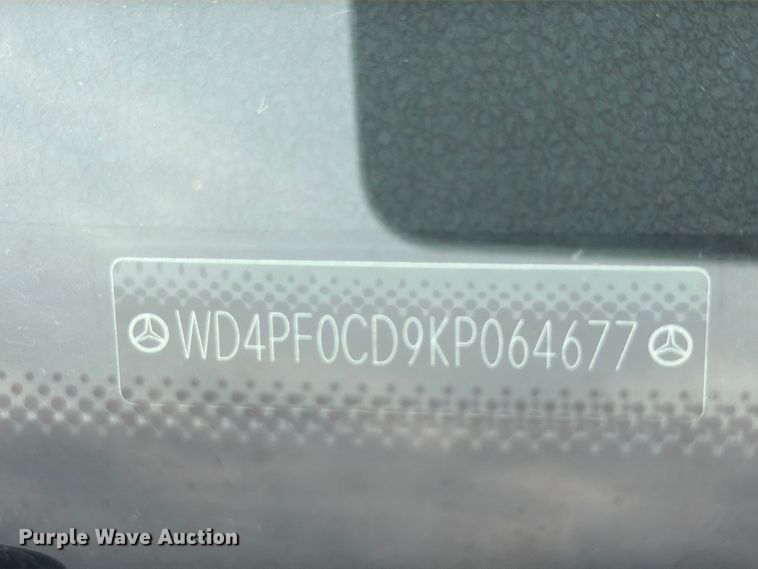 image for item YA3221 2019 Mercedes-Benz Sprinter delivery van