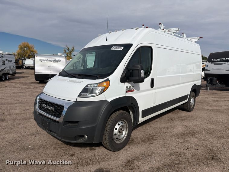 image for item YA4500 2021 RAM Promaster 2500 delivery van