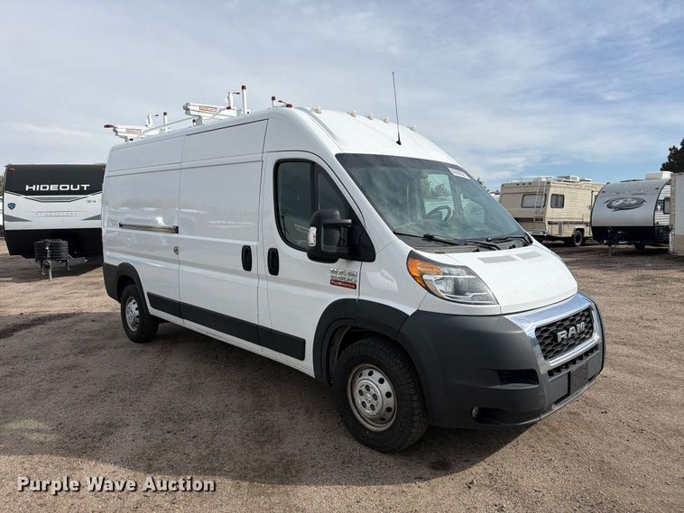 image for item YA4500 2021 RAM Promaster 2500 delivery van