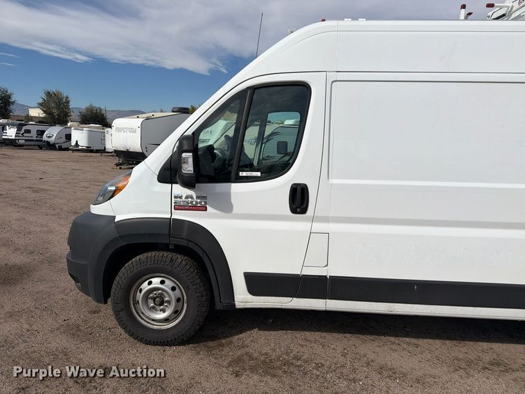 image for item YA4500 2021 RAM Promaster 2500 delivery van