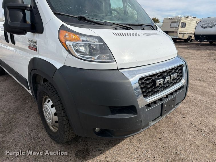 image for item YA4500 2021 RAM Promaster 2500 delivery van