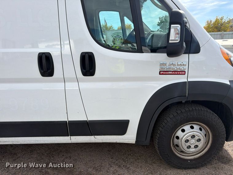 image for item YA4500 2021 RAM Promaster 2500 delivery van