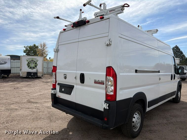 image for item YA4500 2021 RAM Promaster 2500 delivery van