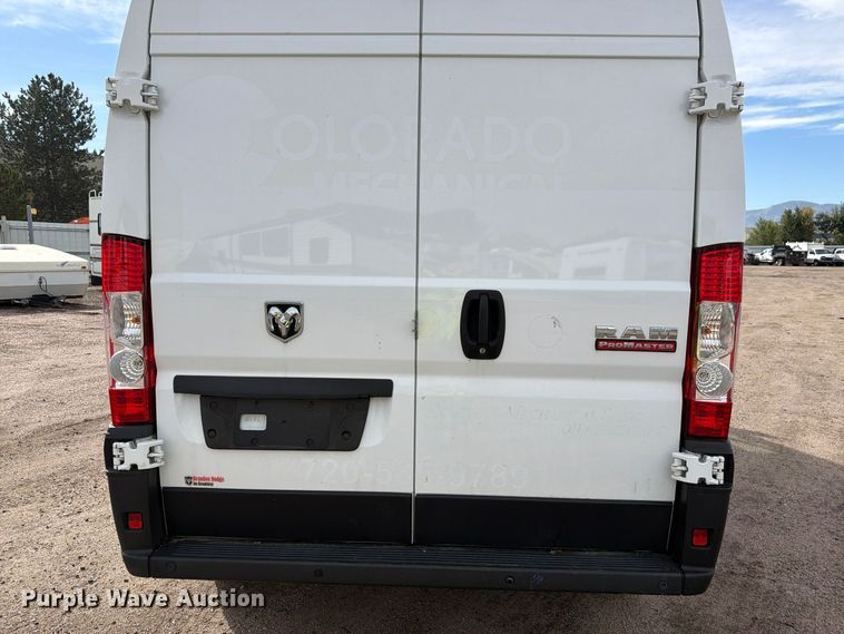 image for item YA4500 2021 RAM Promaster 2500 delivery van