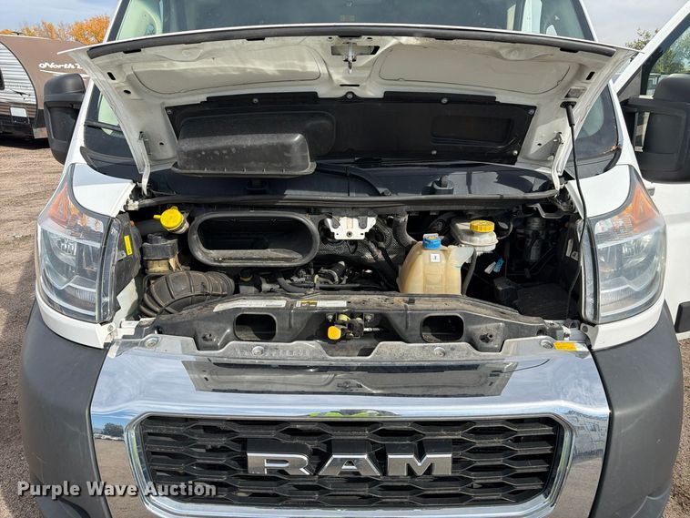 image for item YA4500 2021 RAM Promaster 2500 delivery van