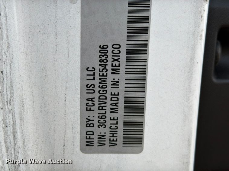 image for item YA4500 2021 RAM Promaster 2500 delivery van