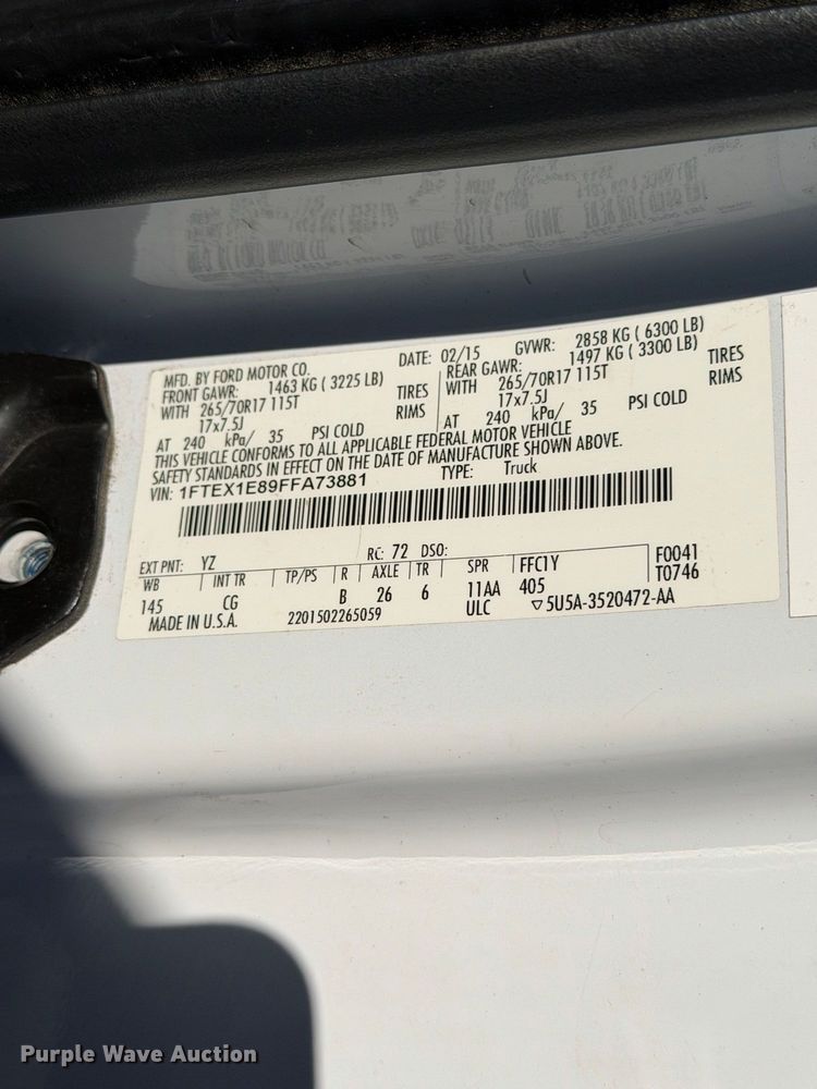2015 Ford F150