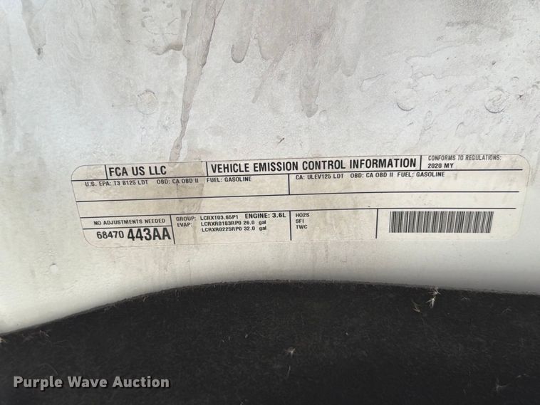 image for item YA4651 2020 RAM 1500 Ext. Cab pickup truck