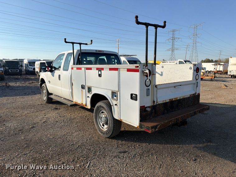 image for item YA5135 2016 Ford F250 Super Duty Ext. Cab utility bed pickup truck