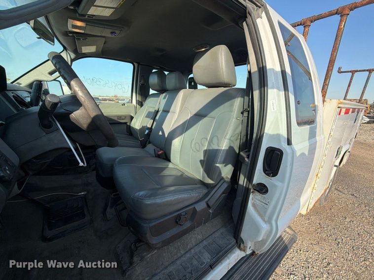 image for item YA5135 2016 Ford F250 Super Duty Ext. Cab utility bed pickup truck