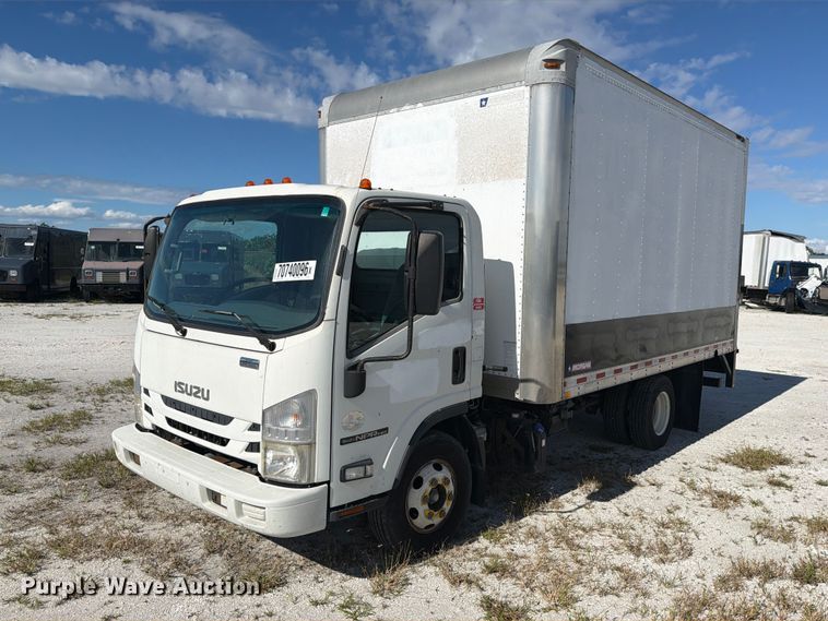 2017 ISUZU NPR BOX TRUCK