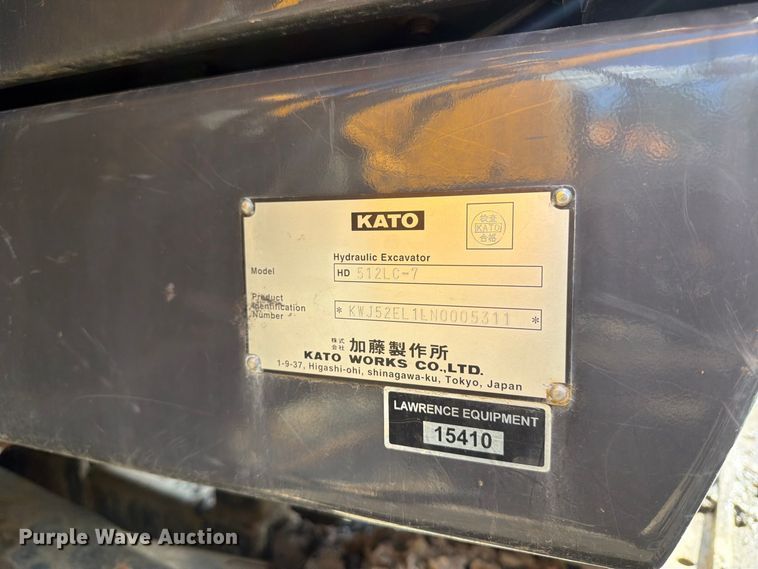 image for item DT2949 2022 Kato 512LC-7 excavator
