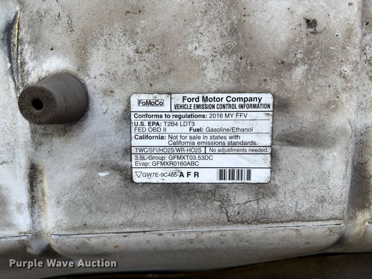 image for item DT2961 2016 Ford F150 Ext. Cab pickup truck