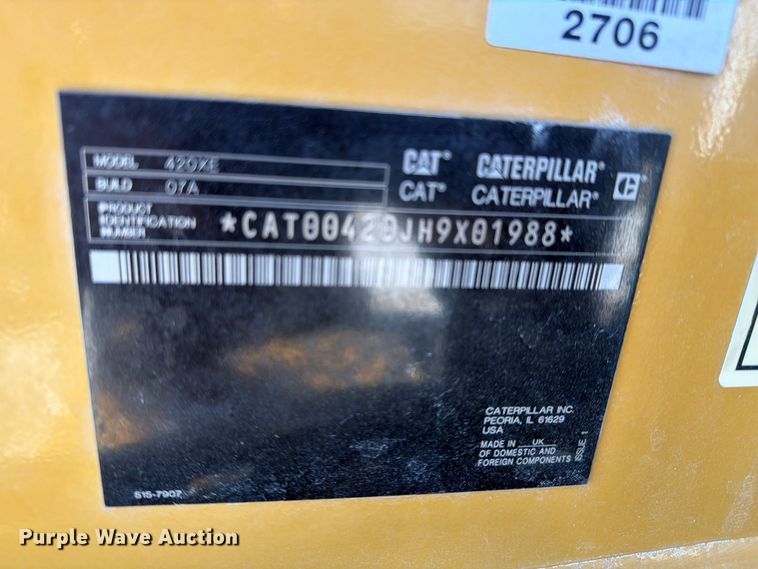 image for item DU1578 2022 Caterpillar 420 XE backhoe