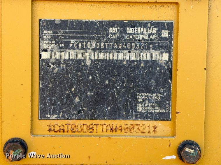 image for item DU1580 2017 Caterpillar D8T dozer