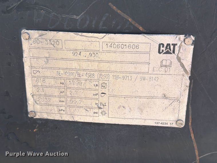 image for item DU1581 2014 Caterpillar 924K wheel loader