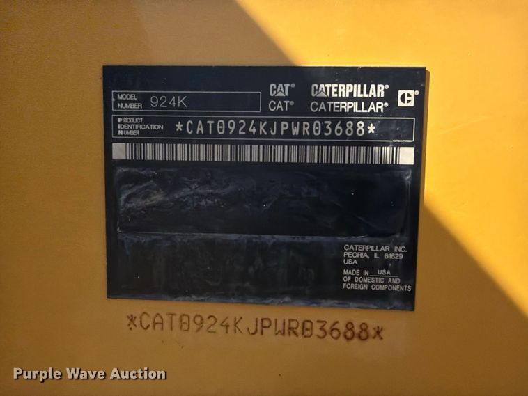 image for item DU1581 2014 Caterpillar 924K wheel loader