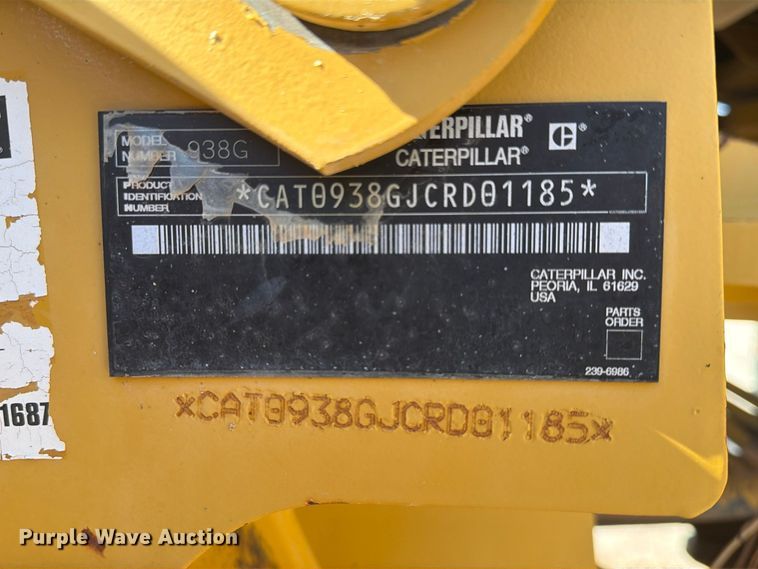 image for item DU1583 2004 Caterpillar 938G wheel loader