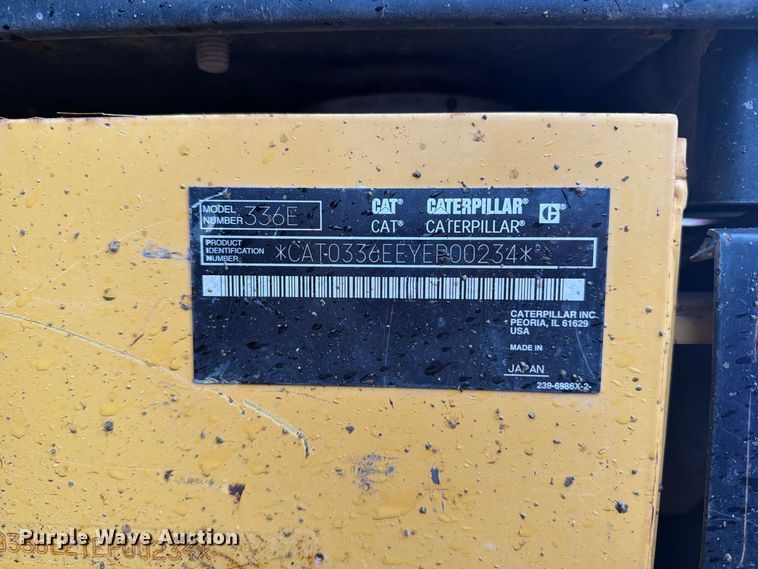 image for item DV2139 2012 Caterpillar 336E L excavator