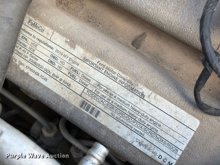 image for item DV7403 2019 Ford F-750 fuel / lube truck