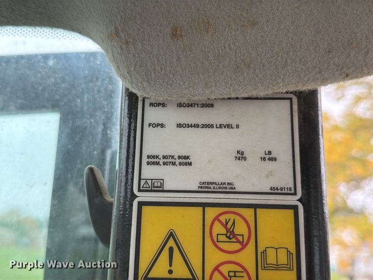 image for item EA0590 2015 Caterpillar 907M wheel loader