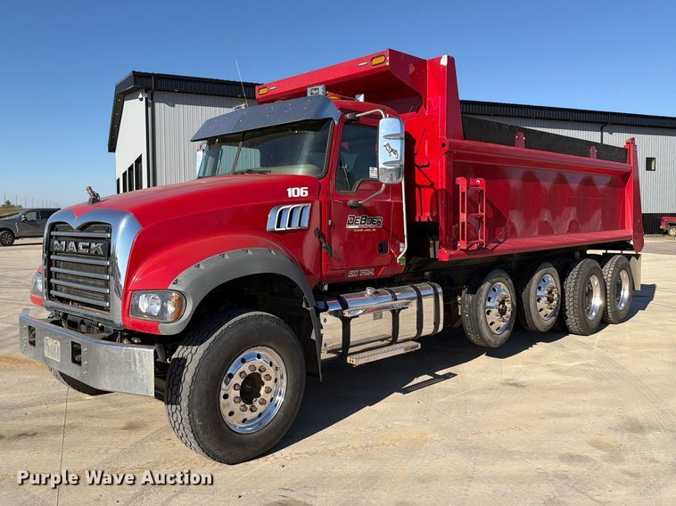 image for item EA0591 2018 Mack GU713 dump truck