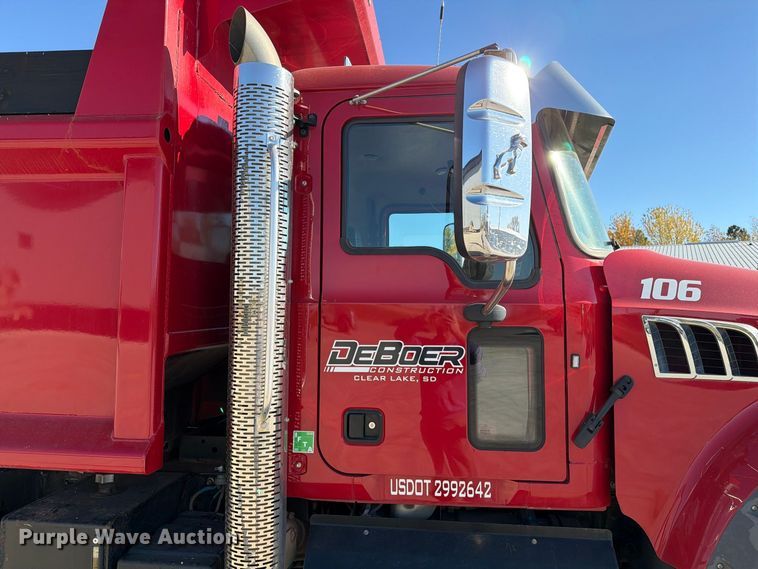 image for item EA0591 2018 Mack GU713 dump truck
