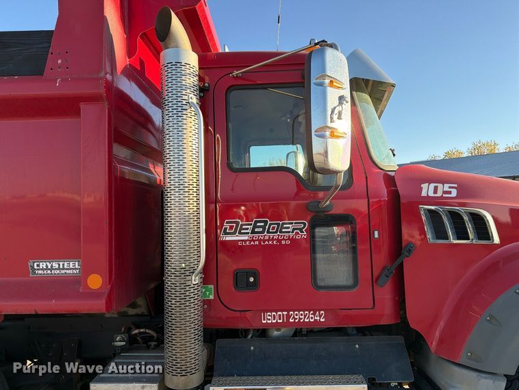 image for item EA0592 2018 Mack GU713 dump truck
