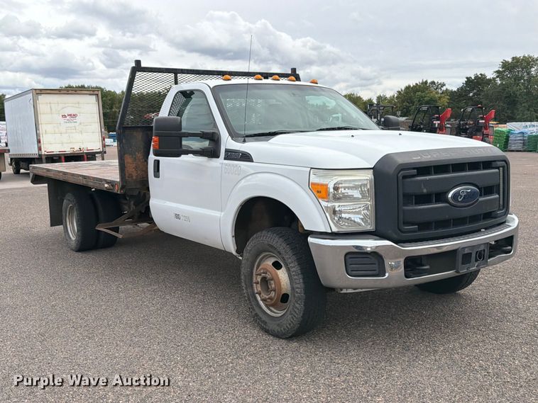 image for item ED0066 2013 Ford F350 Super Duty dump flatbed pickup truck