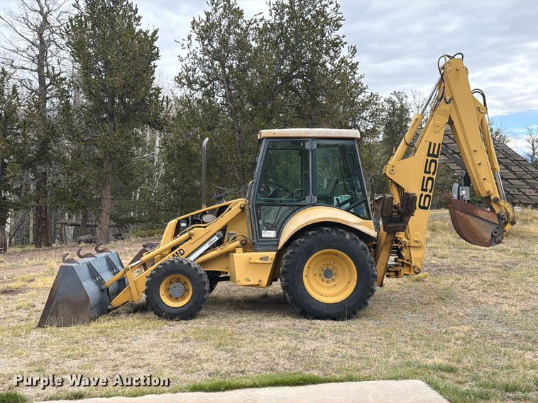 image for item ED0218 1998 New Holland 655E backhoe