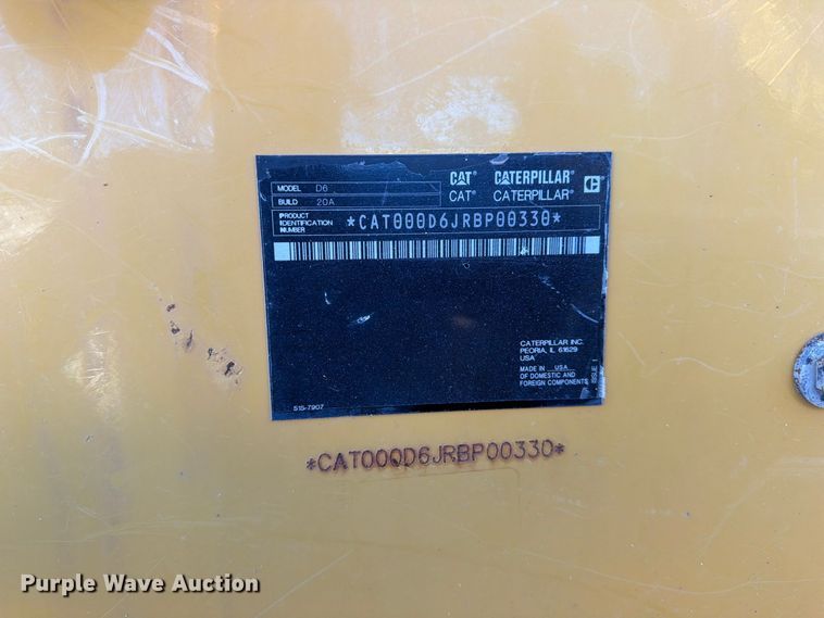 image for item EF1456 2019 Caterpillar D6 dozer