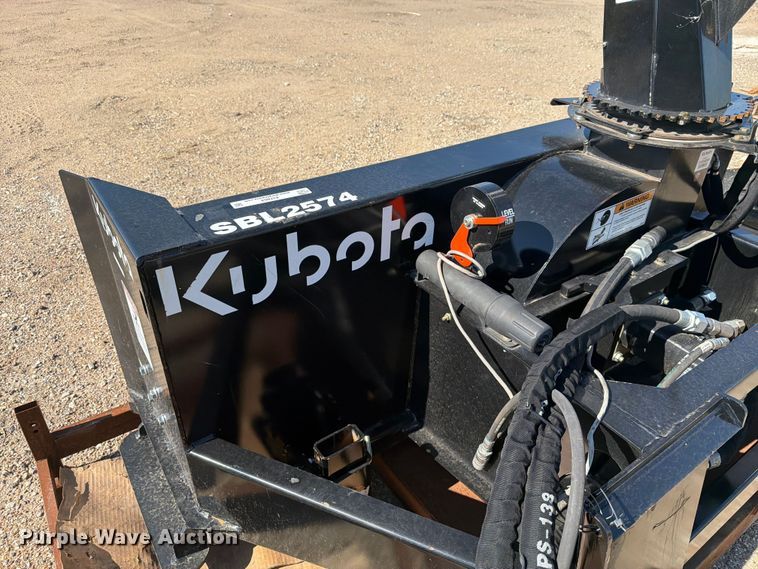 image for item EI7864 Kubota SBL2574 skid steer snow blower