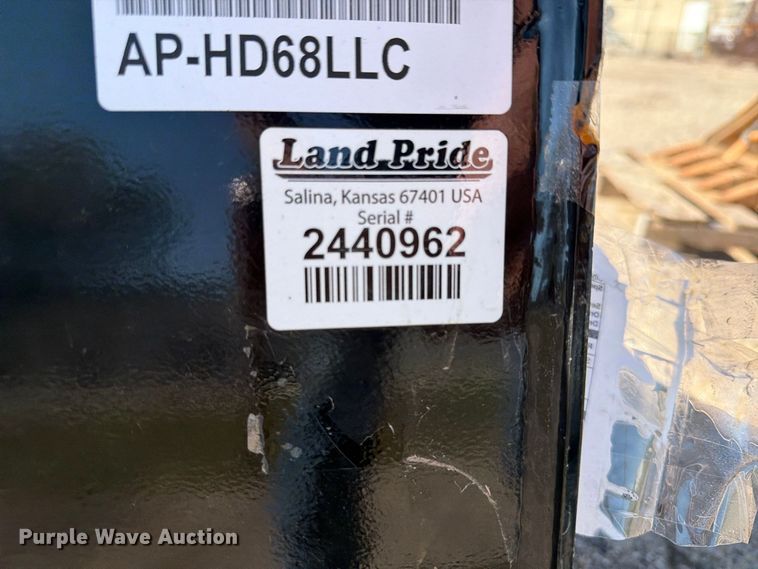 image for item EI7865 Land Pride AP-HD68LLC skid steer bucket