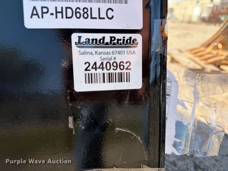 image for item EI7865 Land Pride AP-HD68LLC skid steer bucket