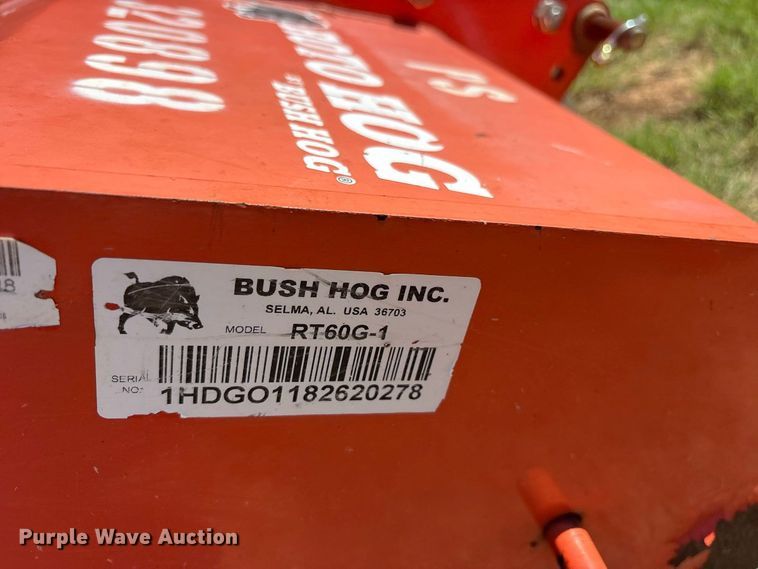 image for item ES8247 2020 Bush Hog RT60G-1 rototiller