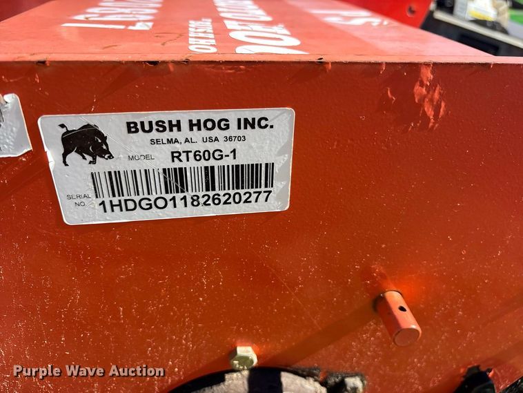image for item ES8248 2020 Bush Hog RT60G-1 rototiller