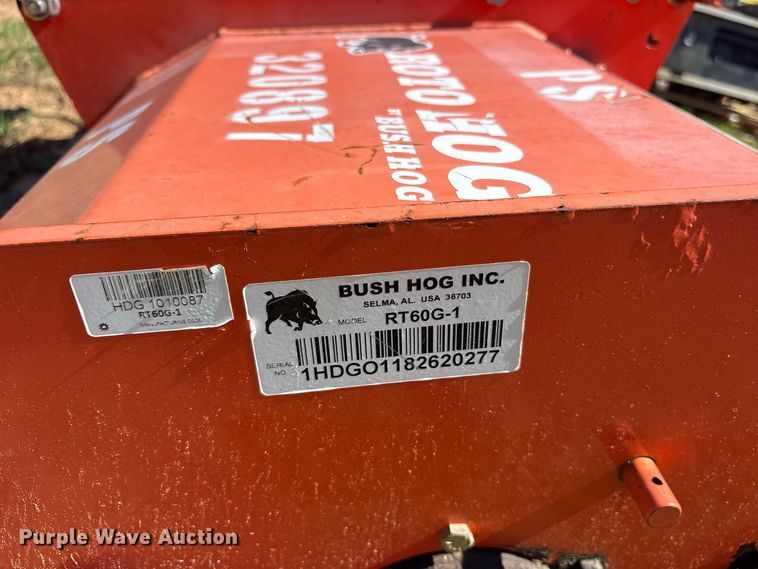 image for item ES8248 2020 Bush Hog RT60G-1 rototiller