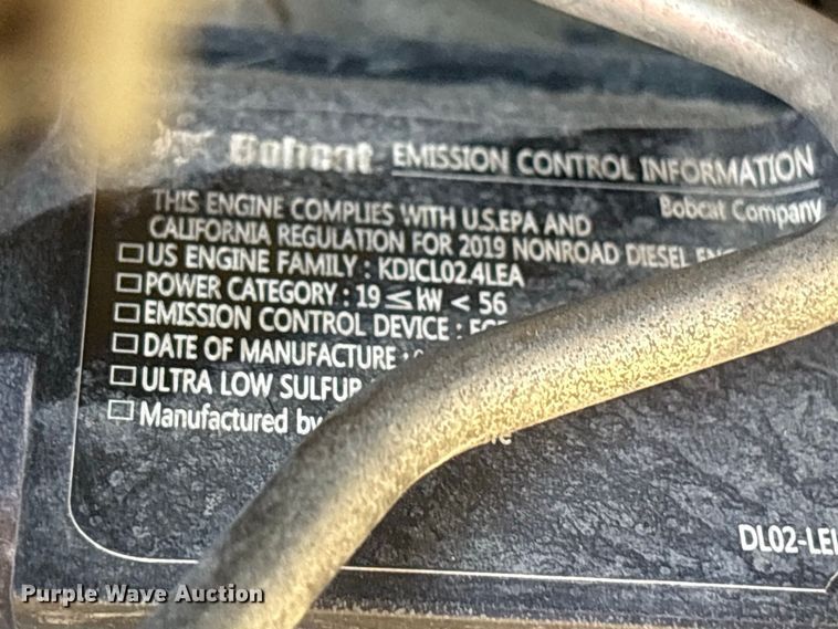 image for item ES8272 2020 Bobcat S570 skid steer loader